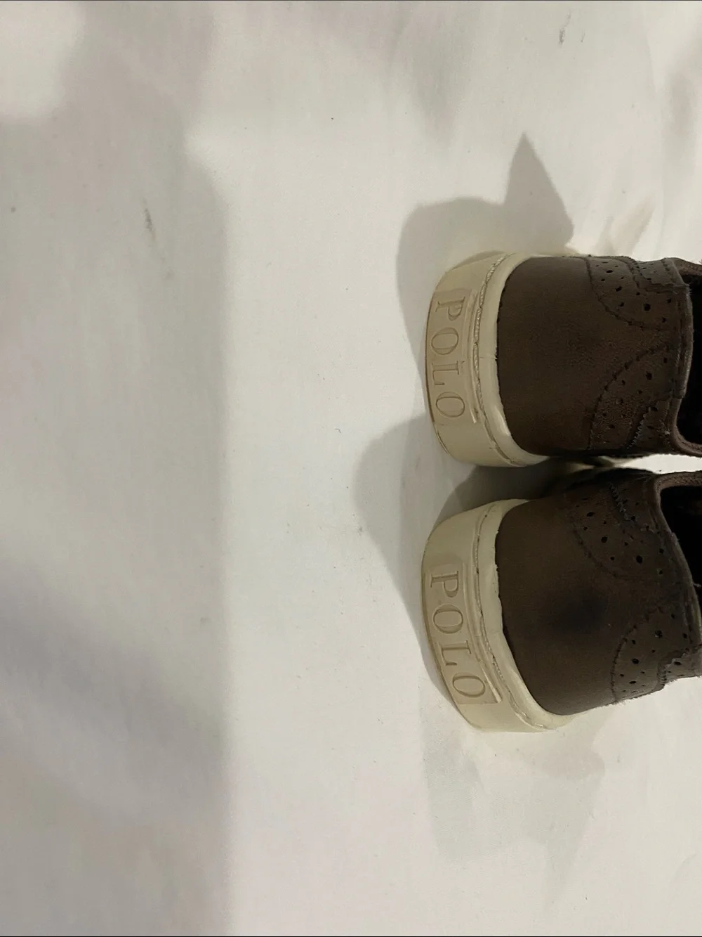 Ralph Lauren Brown Toddler Wingtip Shoes